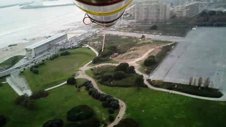 Vista aérea da parte oeste do Parque da Cidade do Porto